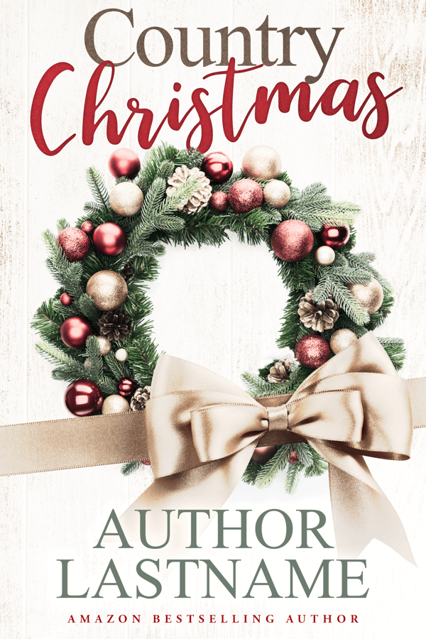 Country Christmas - Premade Book Cover by Angela Haddon Book Cover Design